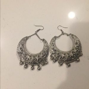 Silver earrings